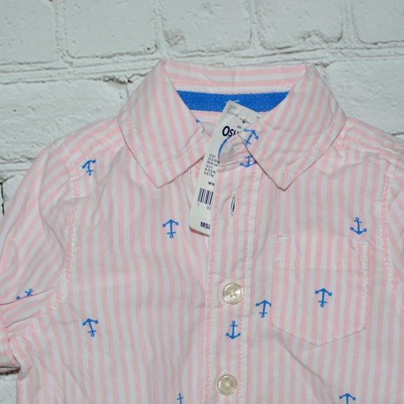 Baby Boy OshKosh B'gosh® Anchors Button Front Body - Picture 2 of 4